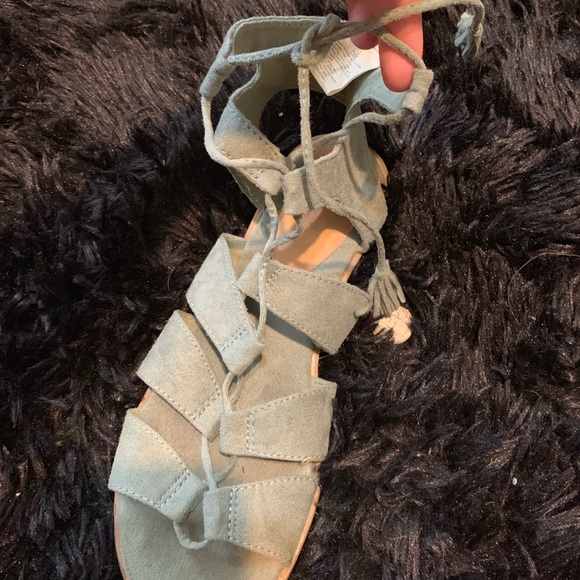 Suede blue sandals - Picture 2 of 4